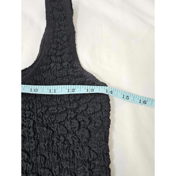 Anthropologie Women's Textured Crop Top Black Size Small - Picture 4 of 6